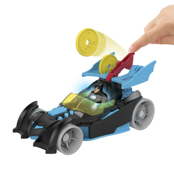 DC SUPER FRIENDS VEHICUL CU FIGURINA BATMAN CU COSTUM GRI