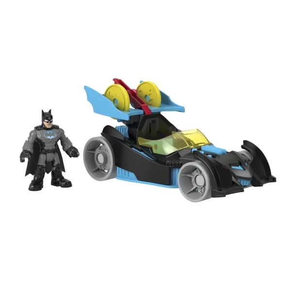 DC SUPER FRIENDS VEHICUL CU FIGURINA BATMAN CU COSTUM GRI